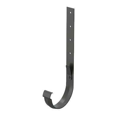 Кронштейн желоба металлический Дёке ЛЮКС Графит фото Центр Металлокровли