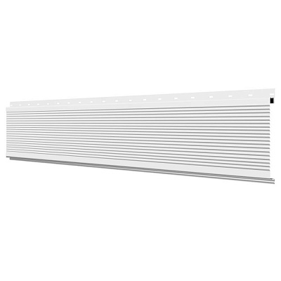 Линеарная потолочно-стеновая панель РИФЛЕНАЯ усиленная RAL9003 белый