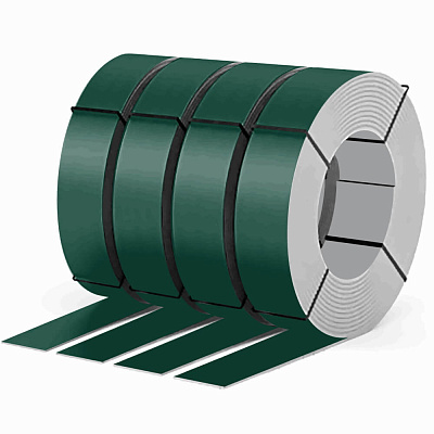 Штрипс лента стальная 0.45мм полиэстер RAL 6005 Зеленый Мох ширина 113-1250мм