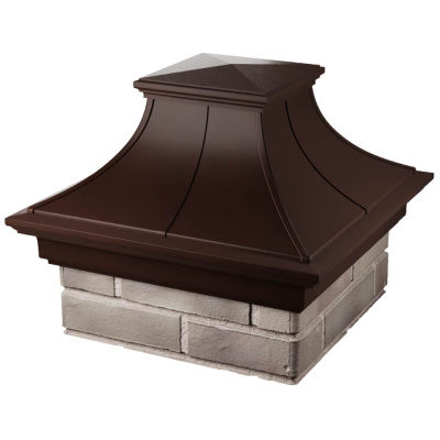 Колпак на столб забора MONBLAN PREMIUM Коричневый 1,5х1,5 кирпича 4