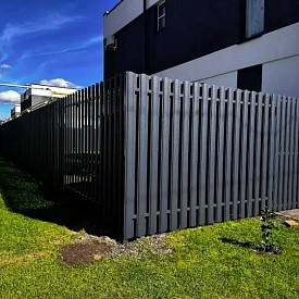 Штакетник Фигурный RAL7024 МАТТЕ Серый Графит матовый двусторонний